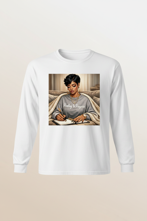 Healing in Progress White Long Sleeve Tee