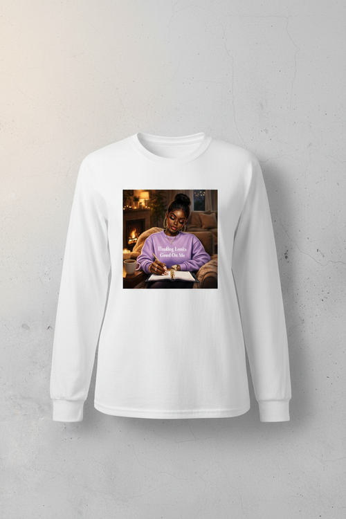 Healing Looks Good On Me White Long Sleeve Tee