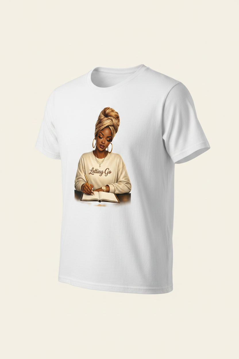 Letting Go White Tee