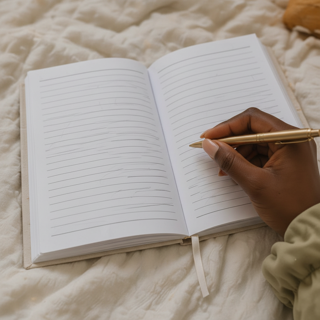 Writing in journal